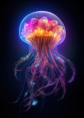 colorful jellyfish