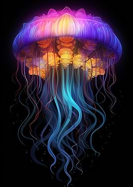 colorful jellyfish