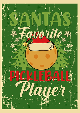 Santa Pickleball Player
