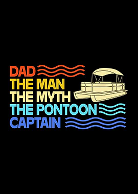 Pontoon Boat Captain Dad