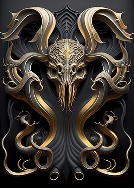 Cthulhu Monster Art Deco