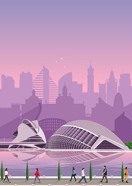 Valencia Travel Print