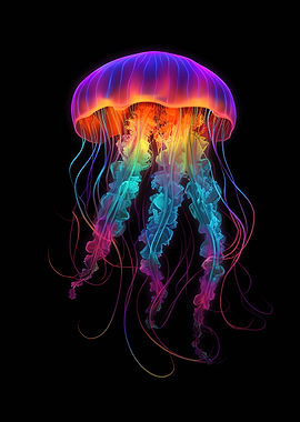 colorful jellyfish