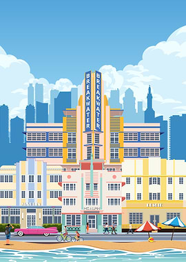 Miami Beach Travel Print