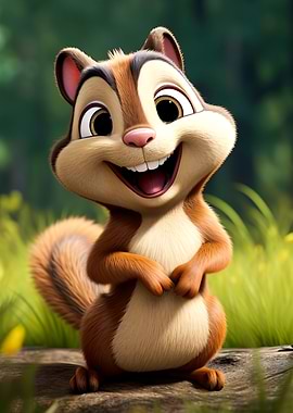 Cute chipmunk