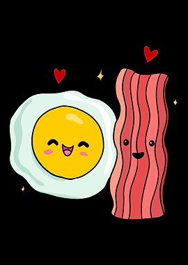Egg Fried Egg Bacon Pair
