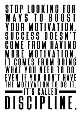 Motivation Vs Discipline