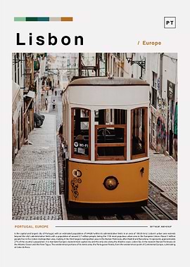 LISBON LANDSCAPE POSTER