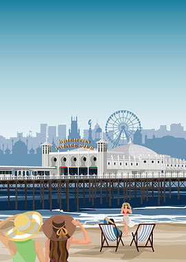 Brighton Travel Print