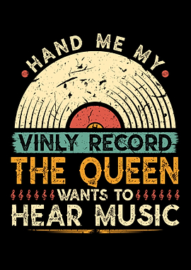 Vintage Vinyl Record Queen