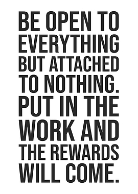 Be Open To Everything