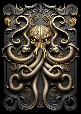 Golden Kraken Cthulhu