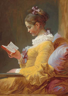 Young girl reading