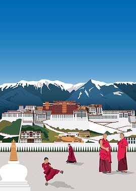Tibet Travel Print