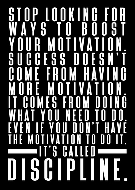 Motivation Vs Discipline