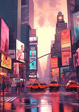 Time square painting
