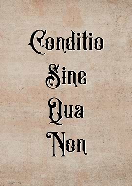 Latin Quote Conditio Sine