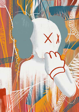 Unique abstract color Kaws