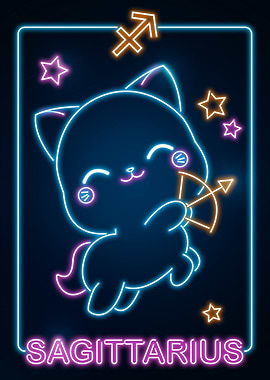 Retro Kawaii Sagittarius