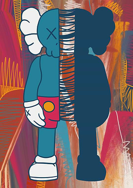 Unique abstract color Kaws
