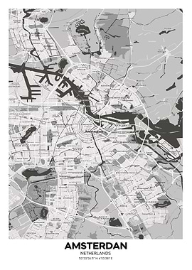 Amsterdam Netherlands map