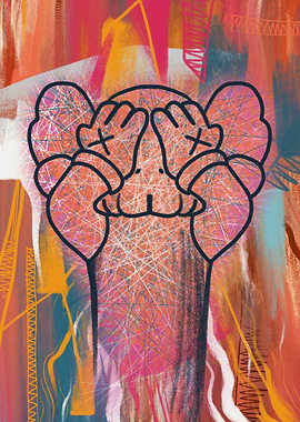 Unique abstract color Kaws