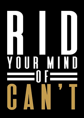 Ride your mind of cant