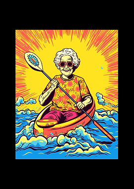 Kayaking Grandma Kayaker