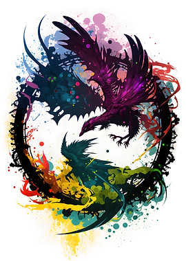 Dragons Artwork Painting