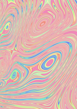 Pastel Boho Fractal Art