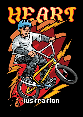 Bike Illustration Text