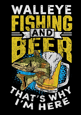 Walleye Fishing Men Funny