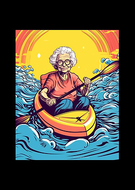 Kayaking Grandma Kayaker
