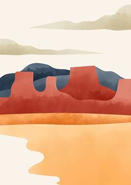 Nature abstract wall art