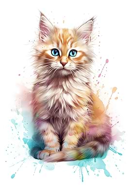 Baby Siberian Cat Kitten