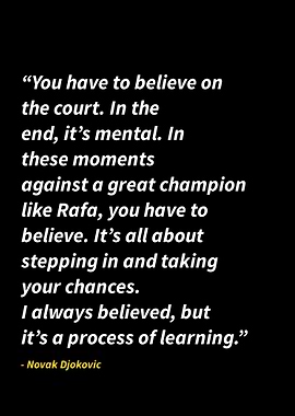 Novak Djokovic quote