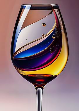 Wine Creative Blue Yellow