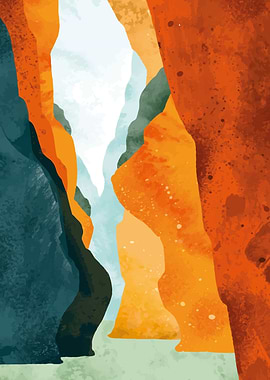 Nature abstract wall art