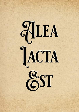 Latin Quote The Die Caesar