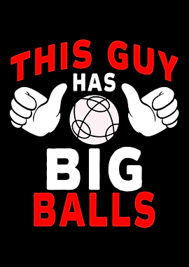 Funny Bocce Ball Player