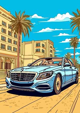 Mercedes Car Minimalist