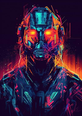 Cyborg Scifi Metropolis