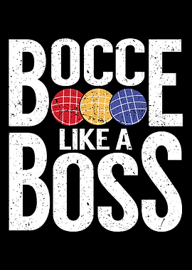 Funny Bocce Ball Player