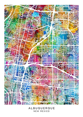 Albuquerque New Mexico Map