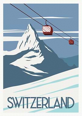 Ski resort in switzerland