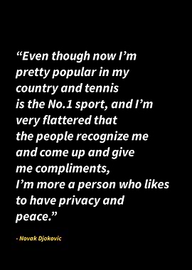 Novak Djokovic quote