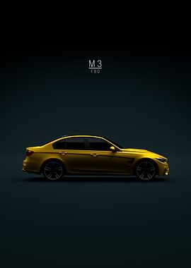 BMW M3 F80 Sedan 2015 Gold