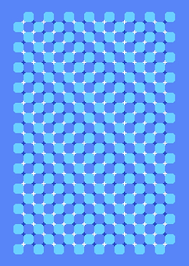 Minimalist Blue Illusion