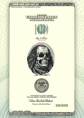 Dollar Skull Minimalist