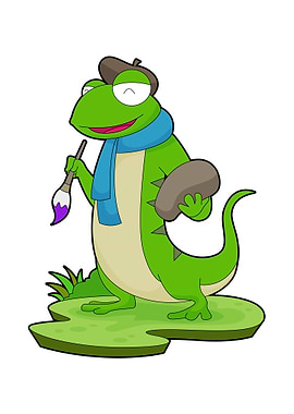 Lizard Painter Paint brush